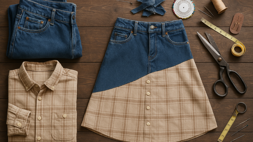 Para Cristiane Ruon dos Santos, transformar roupas antigas é uma forma criativa de reduzir desperdício e ampliar estilo.