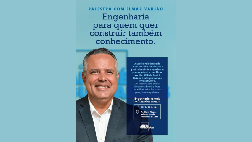 Quando todas as etapas conversam entre si, o resultado são obras mais seguras, econômicas e duradouras, reforça Elmar Juan Passos Varjão Bomfim.